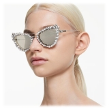 Swarovski - 2 in 1 Clip-On Sunglasses - White - Sunglasses - Swarovski Eyewear