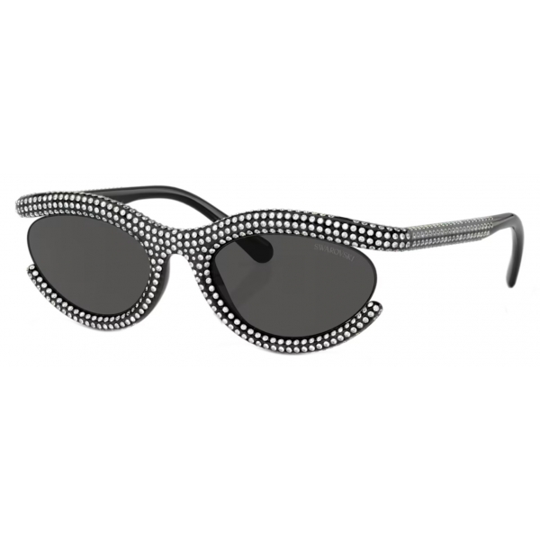 Swarovski - Occhiali da Sole Ovale - Nero - Occhiali da Sole - Swarovski Eyewear