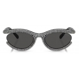 Swarovski - Oval Sunglasses - Black - Sunglasses - Swarovski Eyewear