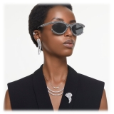 Swarovski - Oval Sunglasses - Black - Sunglasses - Swarovski Eyewear
