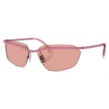 Swarovski - Rectangular Sunglasses - Pink - Sunglasses - Swarovski Eyewear