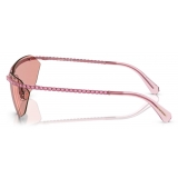 Swarovski - Rectangular Sunglasses - Pink - Sunglasses - Swarovski Eyewear