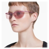 Swarovski - Occhiali da Sole Rettangolare - Rosa - Occhiali da Sole - Swarovski Eyewear