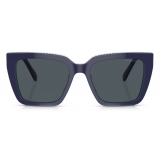 Swarovski - Occhiali da Sole Quadrata - Blu - Occhiali da Sole - Swarovski Eyewear