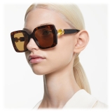 Swarovski - Occhiali da Sole Quadrata Oversize - Marrone - Occhiali da Sole - Swarovski Eyewear