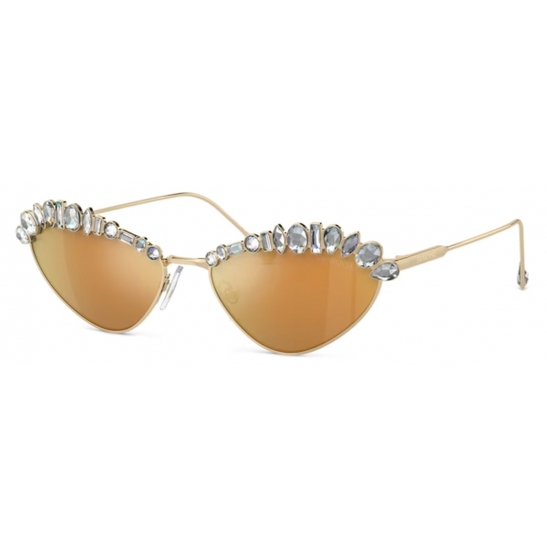 Swarovski - Cat Eye Sunglasses - Gold - Sunglasses - Swarovski Eyewear