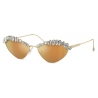 Swarovski - Cat Eye Sunglasses - Gold - Sunglasses - Swarovski Eyewear