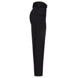 Pinko - Cargo Trousers in Technical Fabric - Black - Trousers - Made in Italy - Luxury Exclusive Collection