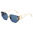 Dior - Sunglasses - 30Montaigne B3U - Gold Blue - Dior Eyewear