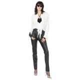 Pinko - Blusa Ricoperta di Rouches - Bianco - Camicie - Made in Italy - Luxury Exclusive Collection