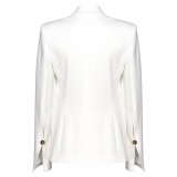 Pinko - Elongated Single-Breasted Blazer - White - Jacket - Made in Italy - Luxury Exclusive Collection