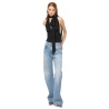 Pinko - Body con Maxi Fusciacca - Nero - Top - Made in Italy - Luxury Exclusive Collection