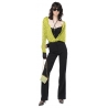 Pinko - Pantalone Flare in Viscosa - Nero - Pantalone - Made in Italy - Luxury Exclusive Collection