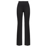 Pinko - Viscose Flare Trousers - Black - Trousers - Made in Italy - Luxury Exclusive Collection