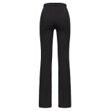 Pinko - Pantalone Flare in Viscosa - Nero - Pantalone - Made in Italy - Luxury Exclusive Collection