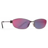Balenciaga - Mercury Oval Sunglasses - Dark Silver - Sunglasses - Balenciaga Eyewear
