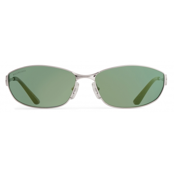 Balenciaga - Mercury Oval Sunglasses - Silver - Sunglasses - Balenciaga Eyewear