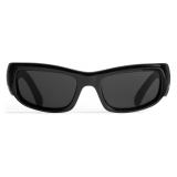 Balenciaga - Hamptons Rectangle Sunglasses - Black - Sunglasses - Balenciaga Eyewear