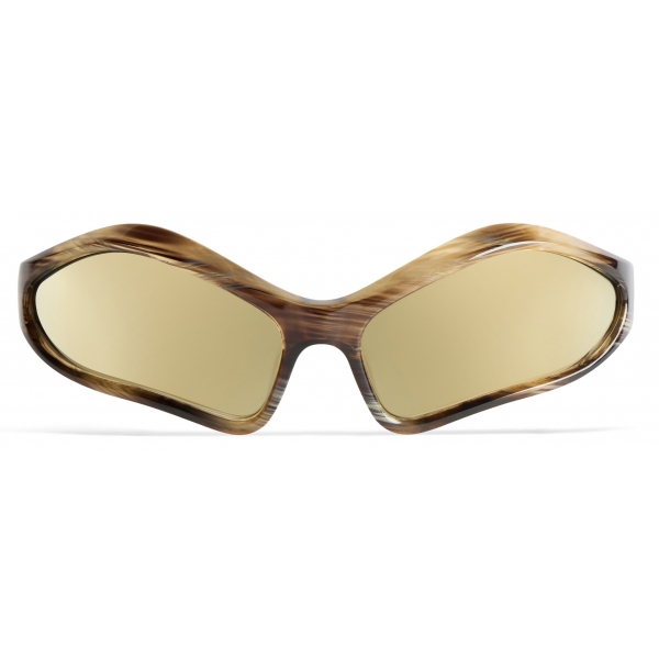 Balenciaga - Fennec Oval Sunglasses - Bronze - Sunglasses - Balenciaga Eyewear