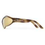 Balenciaga - Fennec Oval Sunglasses - Bronze - Sunglasses - Balenciaga Eyewear