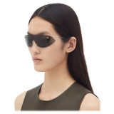 Bottega Veneta - Shield Sunglasses in Metal - Silver Grey - Sunglasses - Bottega Veneta Eyewear