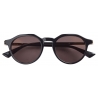 Bottega Veneta - Occhiali da Sole Panthos in Acetato Riciclato - Nero Grigio - Occhiali da Sole - Bottega Veneta Eyewear