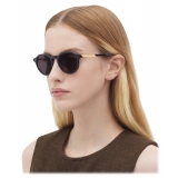 Bottega Veneta - Panthos Sunglasses in Recycled Acetate - Black Grey - Sunglasses - Bottega Veneta Eyewear