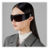 Gucci - Mask Sunglasses - Black Grey - Gucci Eyewear