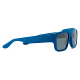 Gucci - Rectangular Sunglasses - Blue Silver - Gucci Eyewear