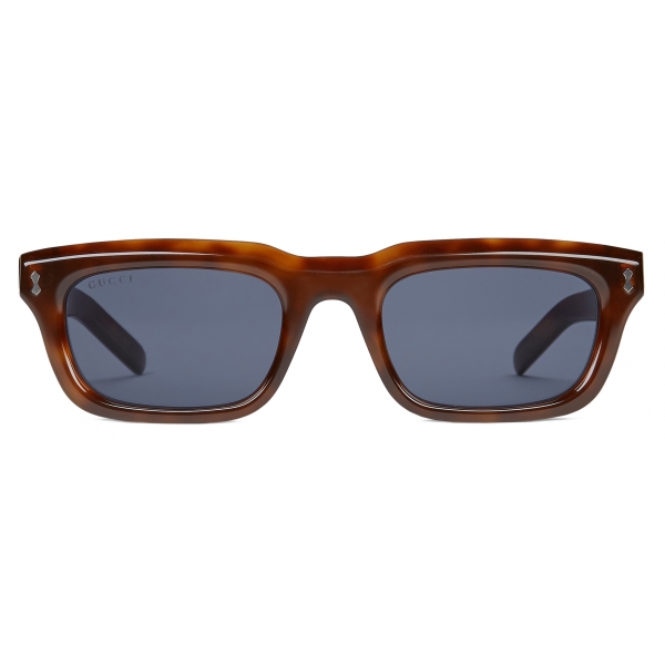 Gucci - Rectangular Sunglasses - Tortoiseshell Blue - Gucci Eyewear