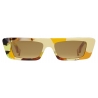 Gucci - Occhiale da Sole Rettangolari - Tartaruga Giallo Marrone - Gucci Eyewear