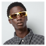 Gucci - Occhiale da Sole Rettangolari - Tartaruga Giallo Marrone - Gucci Eyewear