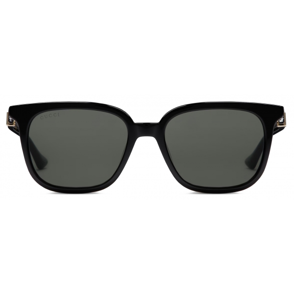 Gucci Square Sunglasses Black Grey Gucci Eyewear Avvenice