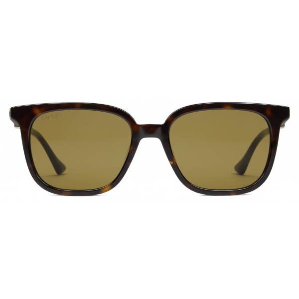 Gucci - Square Sunglasses - Tortoiseshell Green - Gucci Eyewear