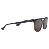 Gucci - Square Sunglasses - Dark Blue Brown - Gucci Eyewear