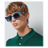 Gucci - Occhiale da Sole Quadrati - Tartaruga Blu Grigio - Gucci Eyewear