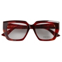 Bottega Veneta - Square Optical Glasses in Acetate - Havana Transparent - Bottega Veneta Eyewear