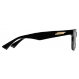 Bottega Veneta - Square Optical Glasses in Recycled Acetate - Black Transparent - Bottega Veneta Eyewear