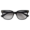 Bottega Veneta - Square Optical Glasses in Soft Recycled Acetate - Black Transparent - Bottega Veneta Eyewear
