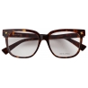 Bottega Veneta - Occhiali da Vista Quadrati in Morbido Acetato Riciclato - Havana Trasparente - Bottega Veneta Eyewear