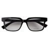 Bottega Veneta - Square Optical Glasses in Soft Recycled Acetate - Black Transparent - Bottega Veneta Eyewear