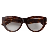 Bottega Veneta - Occhiali da Vista Cat-Eye in Acetato Riciclato - Havana Trasparente - Bottega Veneta Eyewear