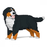 Jekca - Bernese Mountain Dog - Dog - 03S - Lego - Sculpture - Construction - 4D - Brick Animals - Toys