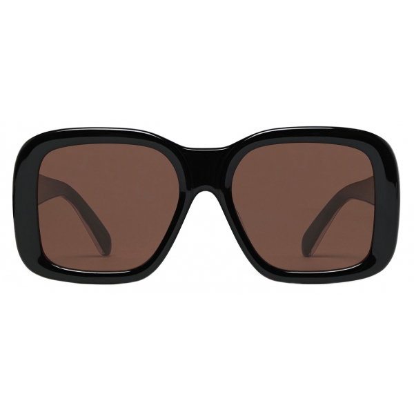 Stella McCartney - Oversized Square Sunglasses - Shiny Black - Sunglasses - Stella McCartney Eyewear