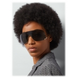 Gucci - Occhiale da Sole a Mascherina - Oro Grigio - Gucci Eyewear