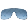 Gucci - Occhiale da Sole a Mascherina - Argento Blu - Gucci Eyewear