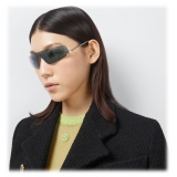Gucci - Occhiale da Sole a Mascherina - Nero Fumo - Gucci Eyewear