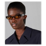 Gucci - Cat Eye Sunglasses - Black Dark Yellow - Gucci Eyewear