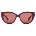 Gucci - Occhiale da Sole Cat Eye - Bordeaux Marrone - Gucci Eyewear