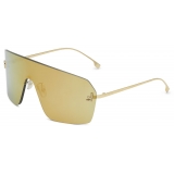 Fendi - Fendi First Crystal - Mask Sunglasses - Gold - Sunglasses - Fendi Eyewear